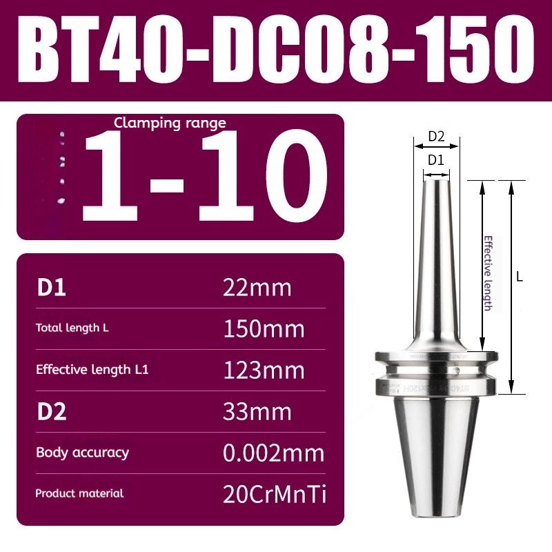 10045 BT30/BT40/BT50-DC high precision back-pull tool holder Shandong Denso Pricision Tools Co.,Ltd.